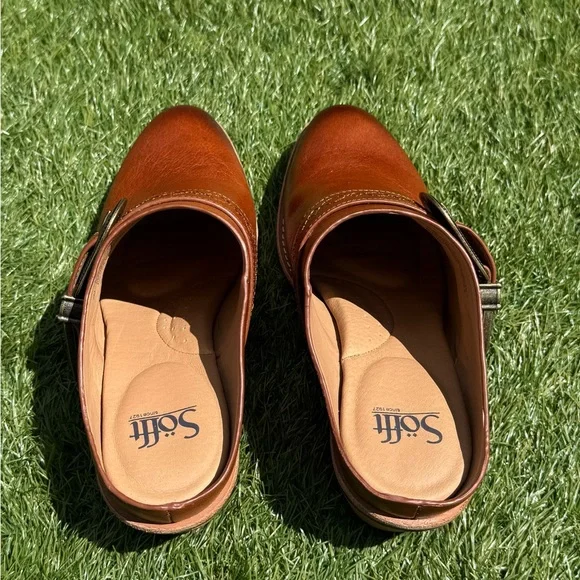 Söfft Adara Italian Leather Mules • Bourbon • US 9 • 2″ Heel • Arch Support - Picture 6 of 16
